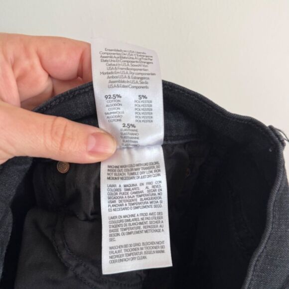 MOTHER High Waisted Rider Ankle Straight Leg Jeans- Not Guilty (Black) | Size 25 - Picture 10 of 10